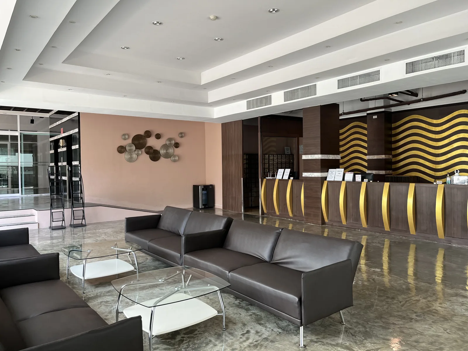 Front desk and lobby